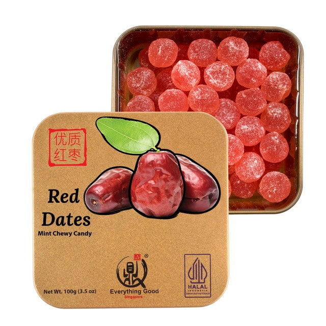 Everything Good Malaysia | All Flavors Premium Mint Chewy Candy 100g Tin - Low Sugar, Halal Certified